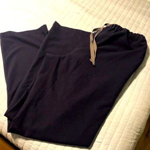 Large figs scrubs pants navy blue